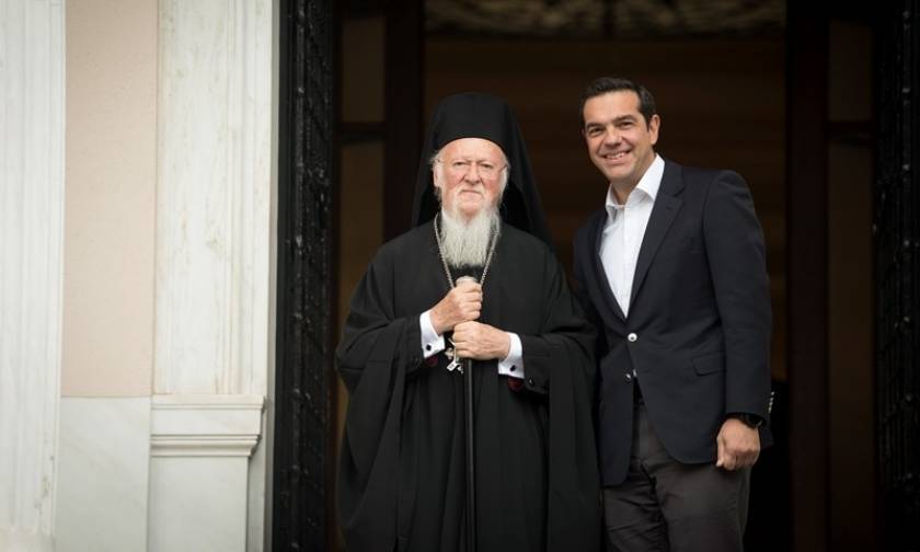 Tsipras meets with Ecumenical Patriarch in Athens