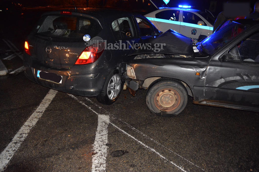 Xανιά: Τροχαίο ατύχημα με δύο τραυματίες (pic)