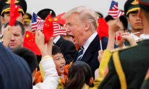 Έφτασε στην Κίνα ο Ντόναλντ Τραμπ