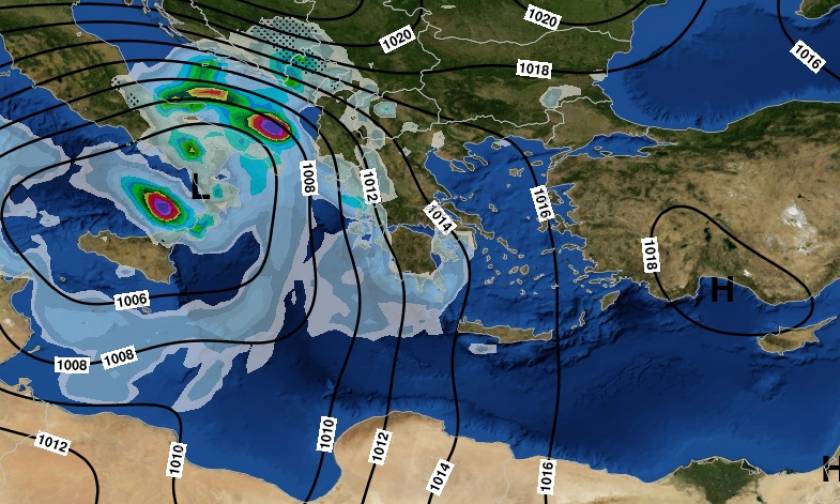 Καιρός ΤΩΡΑ: Η «Ευρυδίκη» κύκλωσε την Αττική – Καταιγίδες μέχρι την Παρασκευή