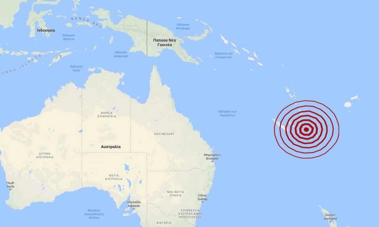 Σεισμός 7 Ρίχτερ στη Νέα Καληδονία (pic)