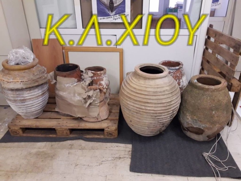 Χίος: Σπείρα αρχαιοκάπηλων εξαρθρώθηκε από το Λιμεναρχείο (pics)