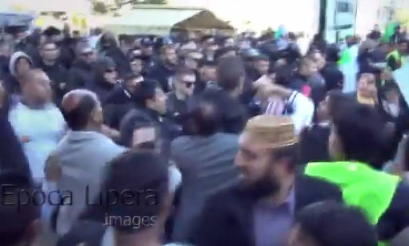Άγριο ξύλο στην Αθήνα: Οπαδοί του ΠΑΟΚ διέλυσαν πορεία Πακιστανών (vid)