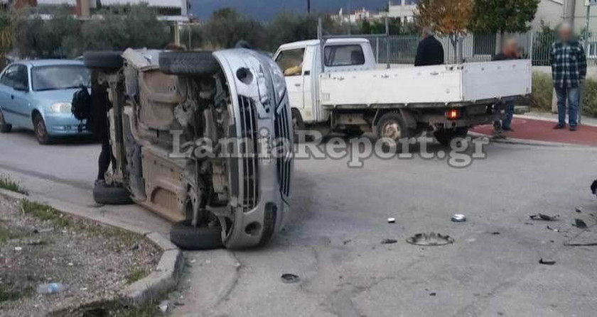 Εικόνες – σοκ από σοβαρό τροχαίο στη Λαμία – Τρεις τραυματίες