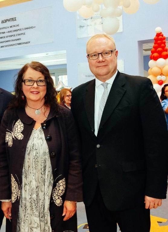 Ο Πρέσβης της Φινλανδίας στην Ελλάδα Juha Pyykkö και η συζυγός του Riitta Laakso