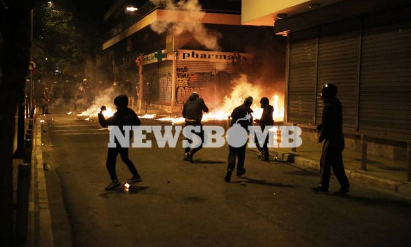 Fires and clashes with police in Exarchia after Grigoropoulos march