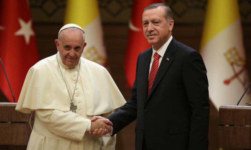 Έκτακτη τηλεφωνική επικοινωνία Ερντογάν – Πάπα Φραγκίσκου