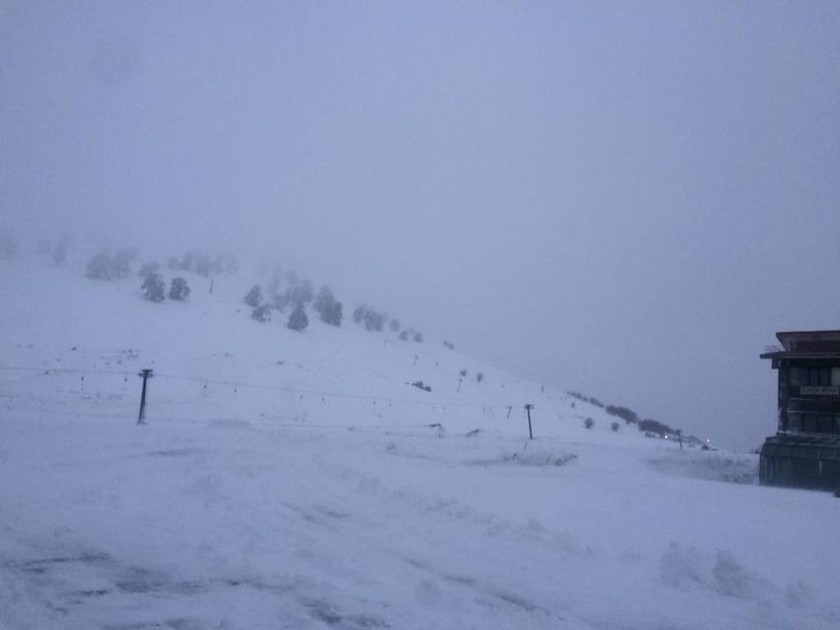 Λευκό το σκηνικό στο χιονοδρομικό κέντρο της Βασιλίτσας (pics)