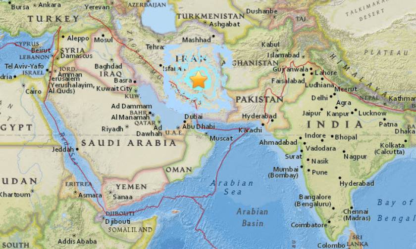 Ισχυρός σεισμός συγκλόνισε το Ιράν
