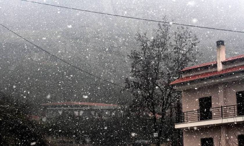 Καιρός ΤΩΡΑ: Χιονίζει στο Πήλιο - Στα λευκά το χιονοδρομικό κέντρο