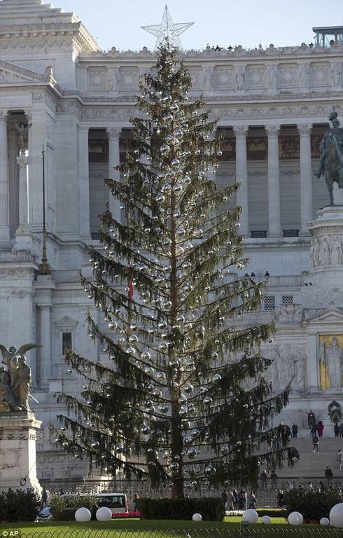 Ιταλία: Χαμός με το χριστουγεννιάτικο δέντρο της Ρώμης! (pics)