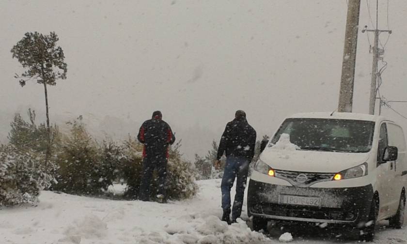 Προσοχή! Προληπτικά μέτρα στους δρόμους της Πελοποννήσου εξαιτίας του χιονιά