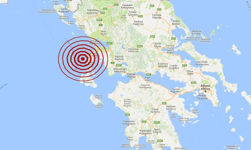Σεισμός στη Λευκάδα - Αισθητός σε πολλές περιοχές