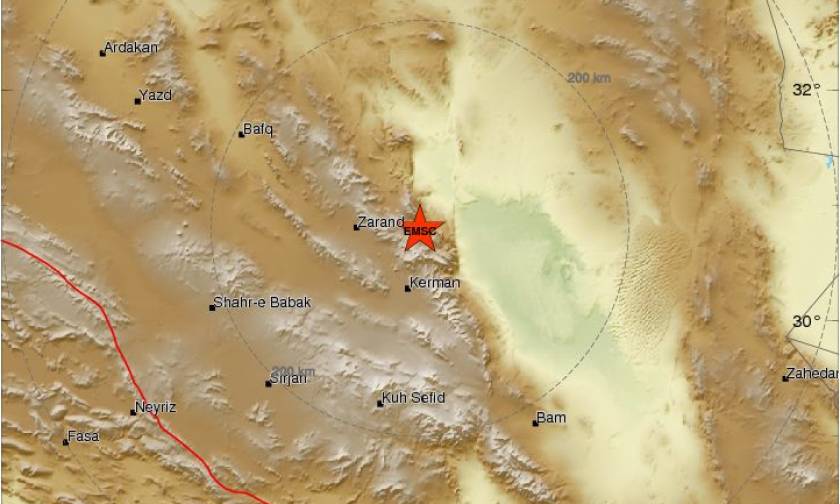 Ισχυρός σεισμός συγκλόνισε το Ιράν