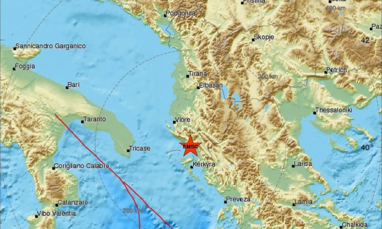 Σεισμός κοντά στην Κέρκυρα