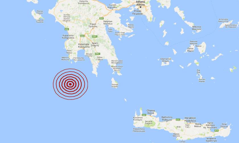 Σεισμός ΤΩΡΑ νότια της Πελοποννήσου