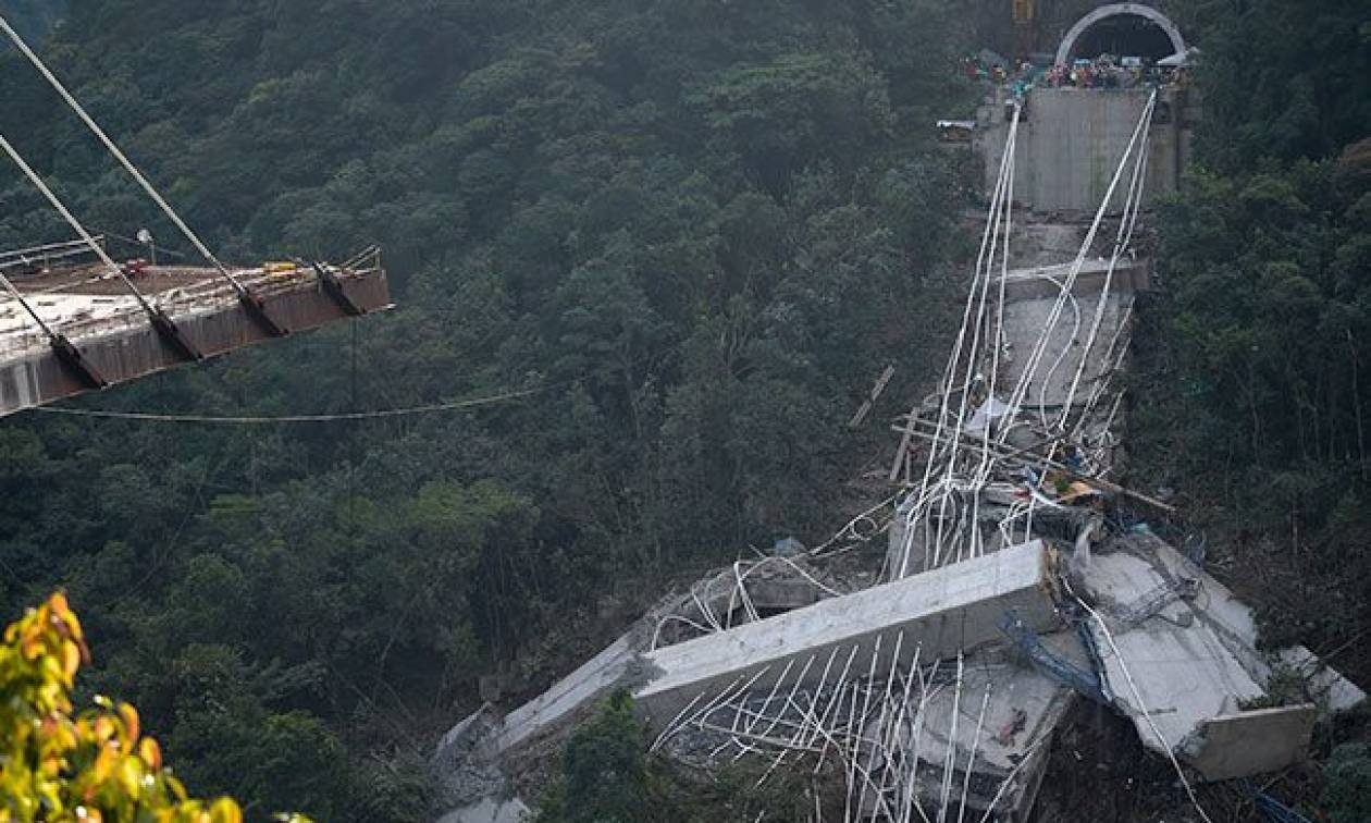 Τραγωδία στην Κολομβία: Τουλάχιστον δέκα νεκροί από κατάρρευση γέφυρας - Συγκλονιστικές εικόνες