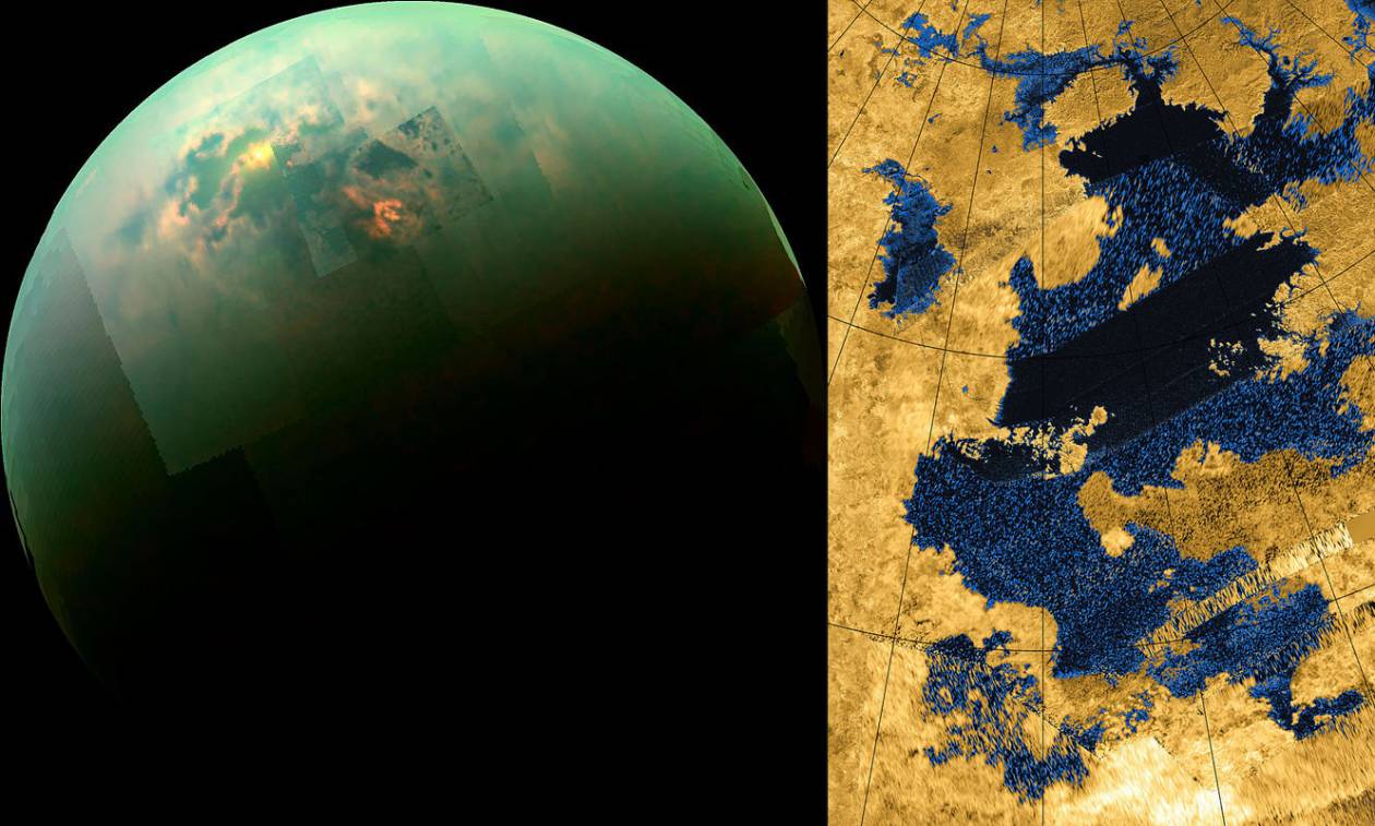 Αποκάλυψη NASA: Εντοπίστηκαν θάλασσες και λίμνες στον Τιτάνα (Pic)