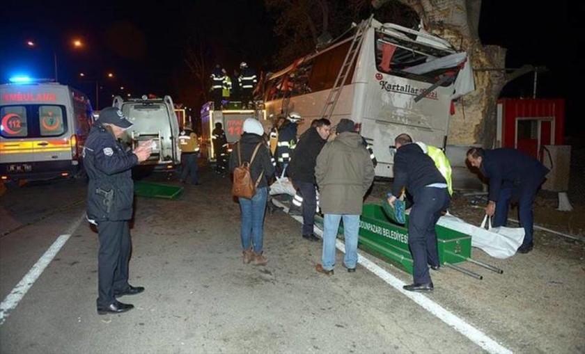 Τραγωδία στην Τουρκία: Πολύνεκρο τροχαίο με λεωφορείο στο Εσκισεχίρ (Pics)