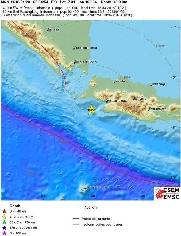 Ισχυρός σεισμός 6 Ρίχτερ συγκλόνισε την Ινδονησία 