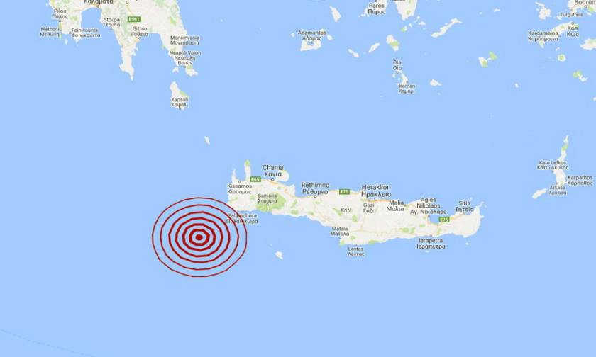 Σεισμός νοτιοδυτικά της Κρήτης (pics)