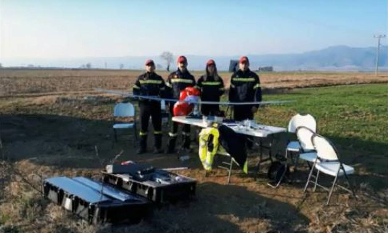 Μοναδικό βίντεο: Το drone της Πυροσβεστικής αναζητά αγνοούμενο στη Βόλβη