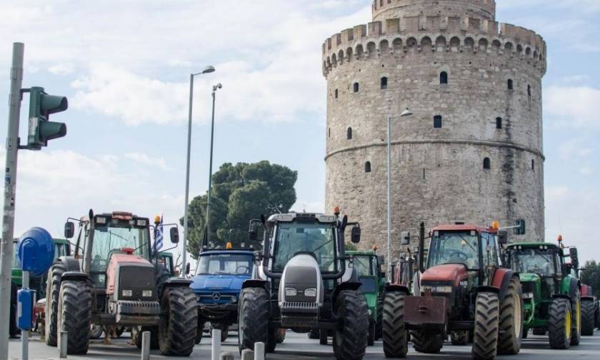 Θεσσαλονίκη: Με τα τρακτέρ τους στο κέντρο της πόλης σήμερα Πέμπτη οι αγρότες