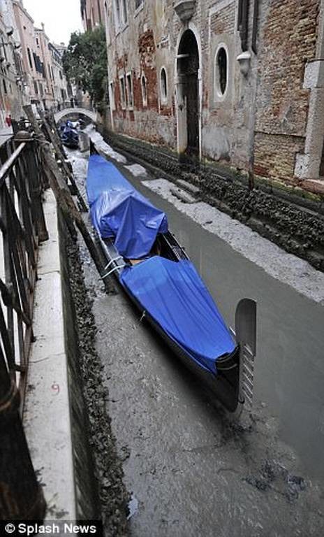 Απίστευτες εικόνες: Τα κανάλια στη Βενετία... στέρεψαν! (pics)