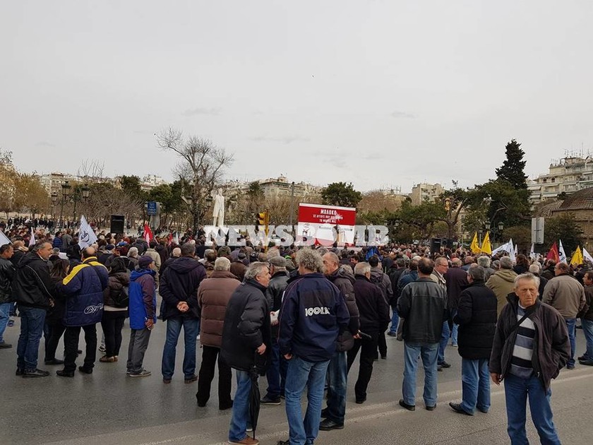 Συγκέντρωση και πορεία αγροτών σήμερα στο κέντρο της Θεσσαλονίκης (pics)