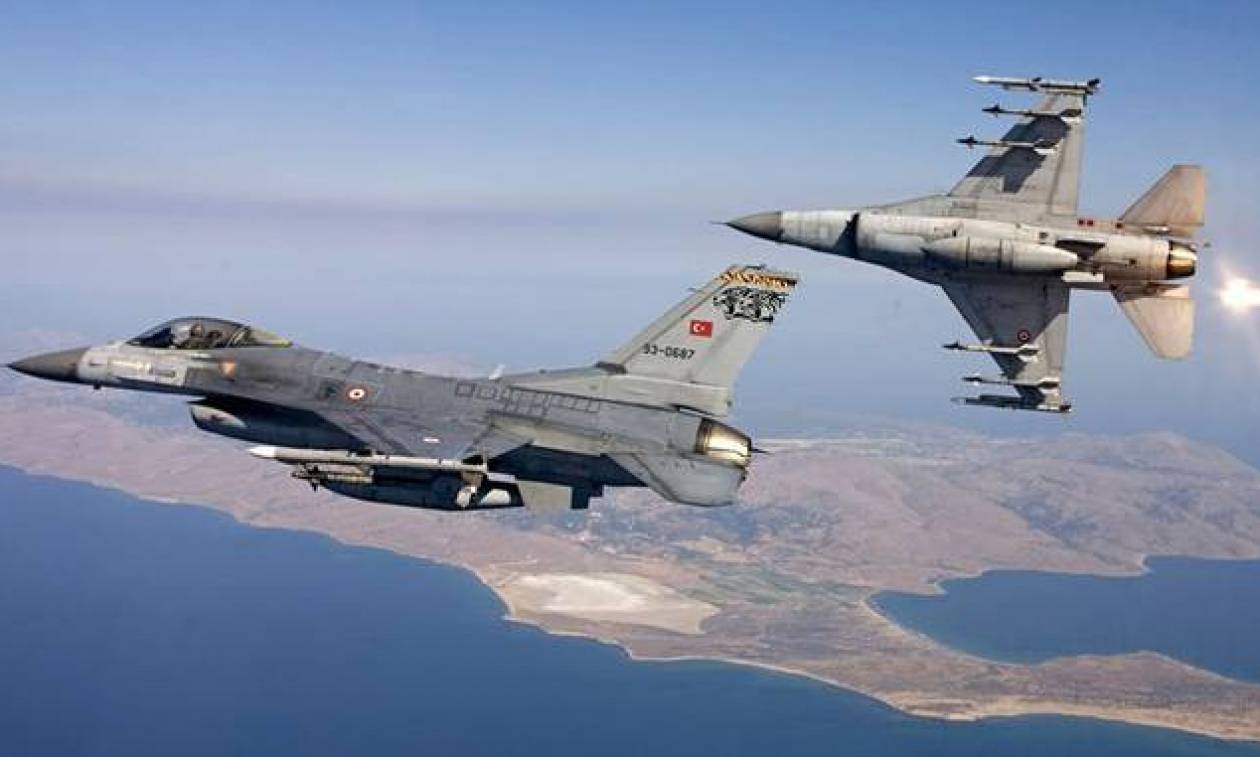 Δύο εικονικές αερομαχίες και 34 τουρκικές παραβιάσεις στο Αιγαίο