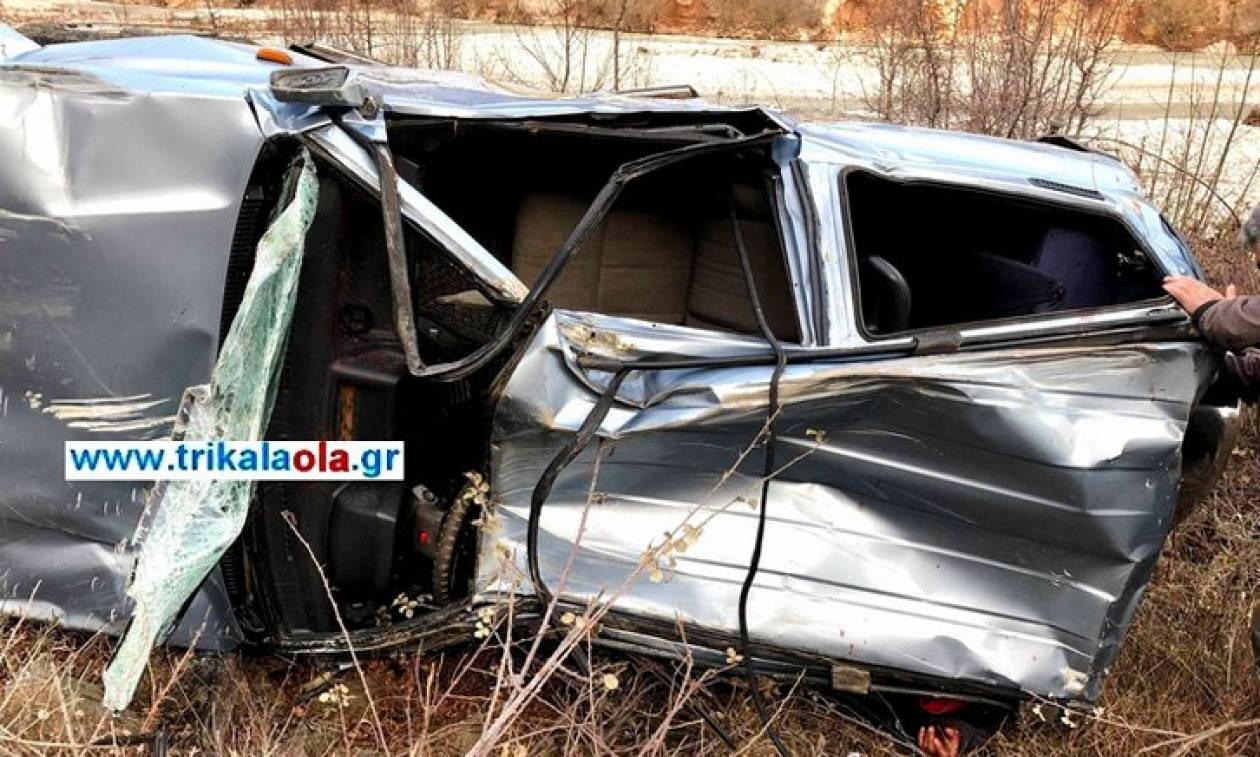 Τρίκαλα: 45χρονος έπεσε σε χαράδρα 120 μέτρων με το αυτοκίνητό του (pics)