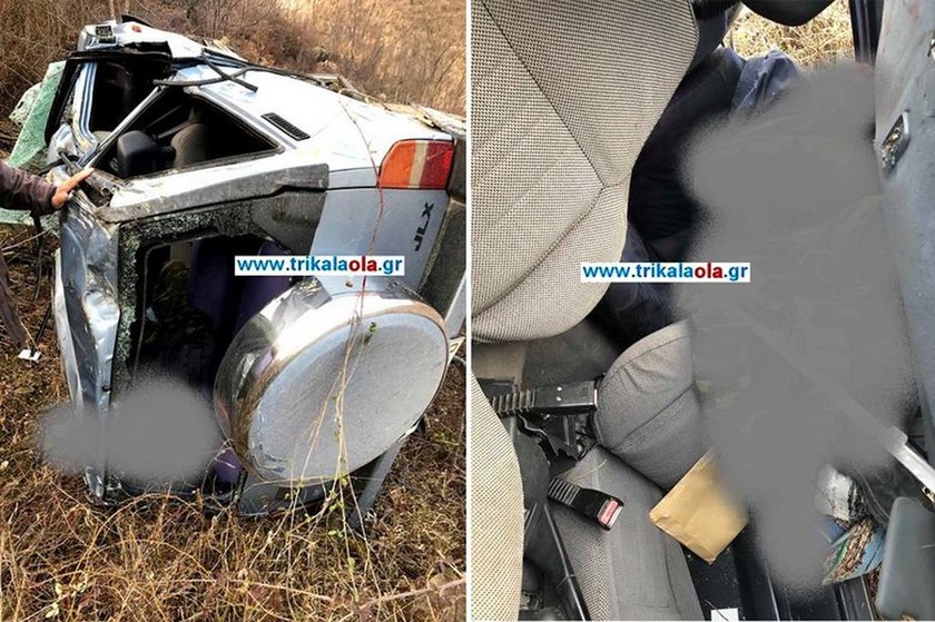 Τρίκαλα: 45χρονος έπεσε σε χαράδρα 120 μέτρων με το αυτοκίνητο του (pics)