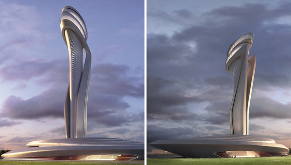 istanbul new airport airport traffic control tower competition zaha hadid moshe safdie fuksas designboom 04