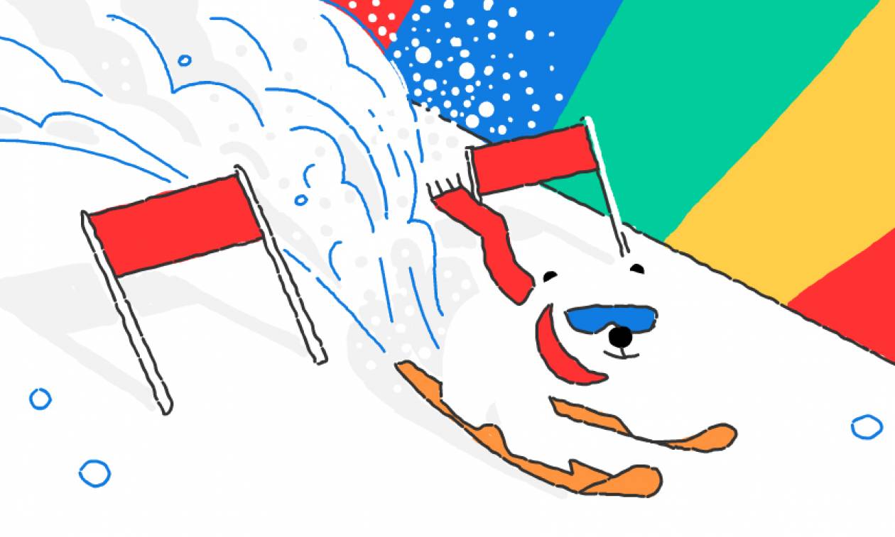 Χειμερινοί Ολυμπιακοί Αγώνες 2018: Η «αόρατη» πολική αρκούδα Magpie κοσμεί το doodle της Google