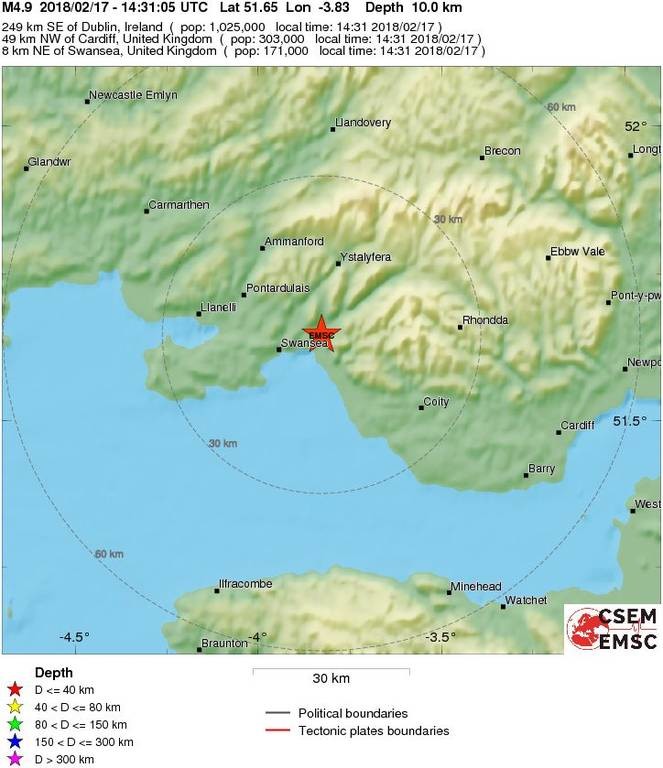 Σπάνιο φαινόμενο: Σεισμός 4,7 Ρίχτερ ΤΩΡΑ στη Βρετανία