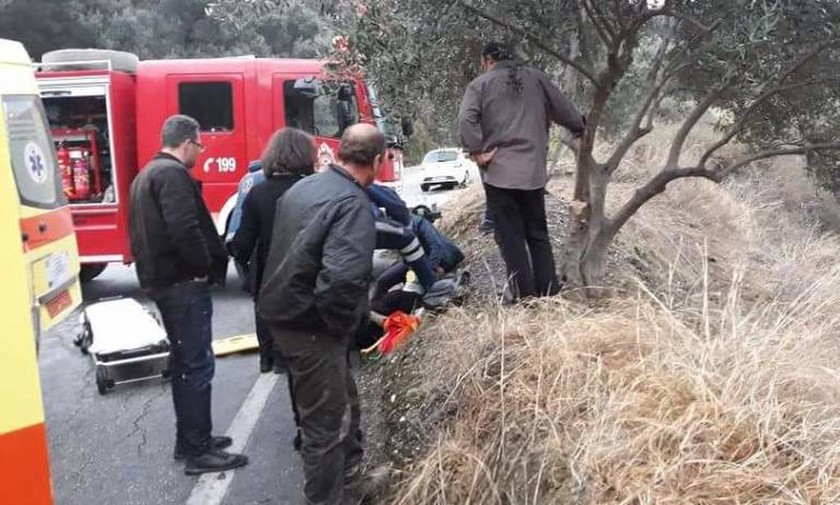 Φρικτό τροχαίο στην Κρήτη: Αυτοκίνητο έπεσε σε γκρεμό – Δύο τραυματίες (ΠΡΟΣΟΧΗ – ΣΚΛΗΡΕΣ ΕΙΚΟΝΕΣ)