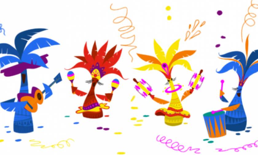 H Google γιορτάζει με doodle τις Απόκριες