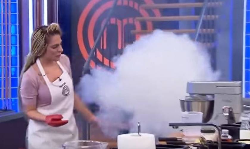 Τι άλλο θα κάνει; Παίκτρια του Master Chef έβαλε… φωτιά στην κουζίνα της (video)