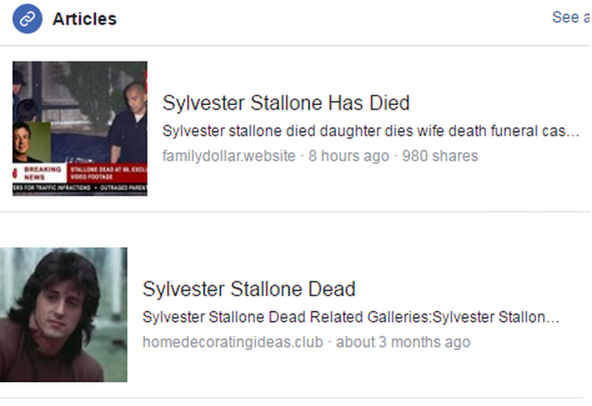Σοκ: «Πέθαναν» πρόωρα τον Σιλβέστερ Σταλόνε (Pics)