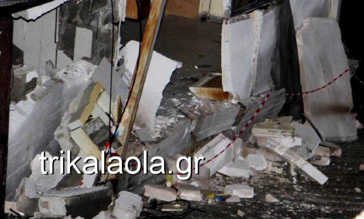 Καιρός: Νύχτα θρίλερ στα Τρίκαλα - Καταρρέουν σπίτια (pics+vid)