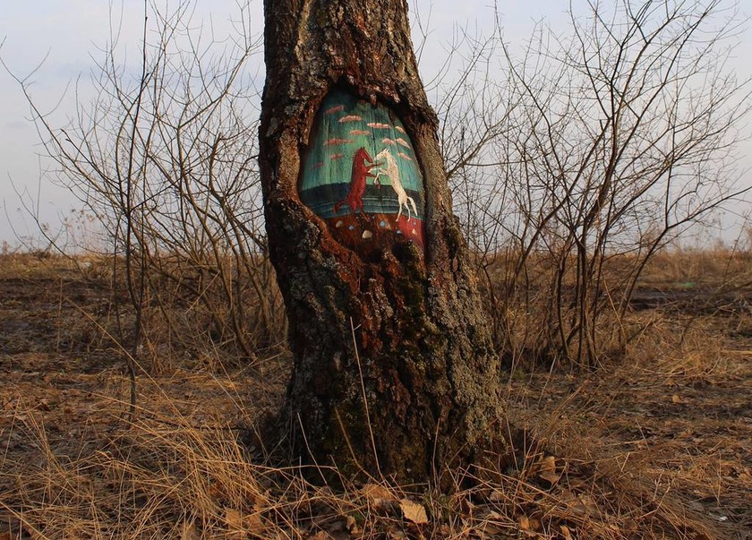 Viral: Η τέχνη της διευρυμένης πραγματικότητας πάνω σε δέντρα (Pics)