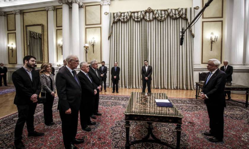 New ministers sworn in at ceremony held in the presence of President Pavlopoulos