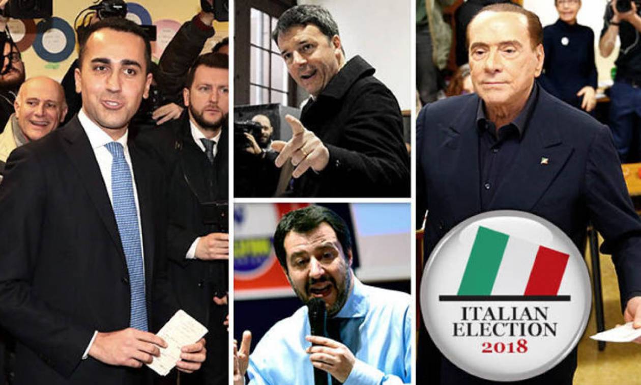 Εκλογές Ιταλία: Πρώτο κόμμα είναι το Κίνημα Πέντε Αστέρων - Η κεντροδεξιά προηγείται ως συμμαχία
