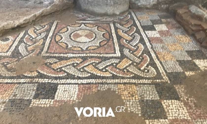 Multi-colored mosaics found during metro excavation in Thessaloniki belong to large Roman villa