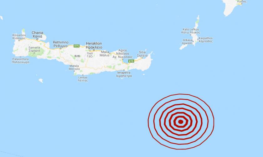 Σεισμός ΤΩΡΑ νοτιοανατολικά της Κρήτης (pics)