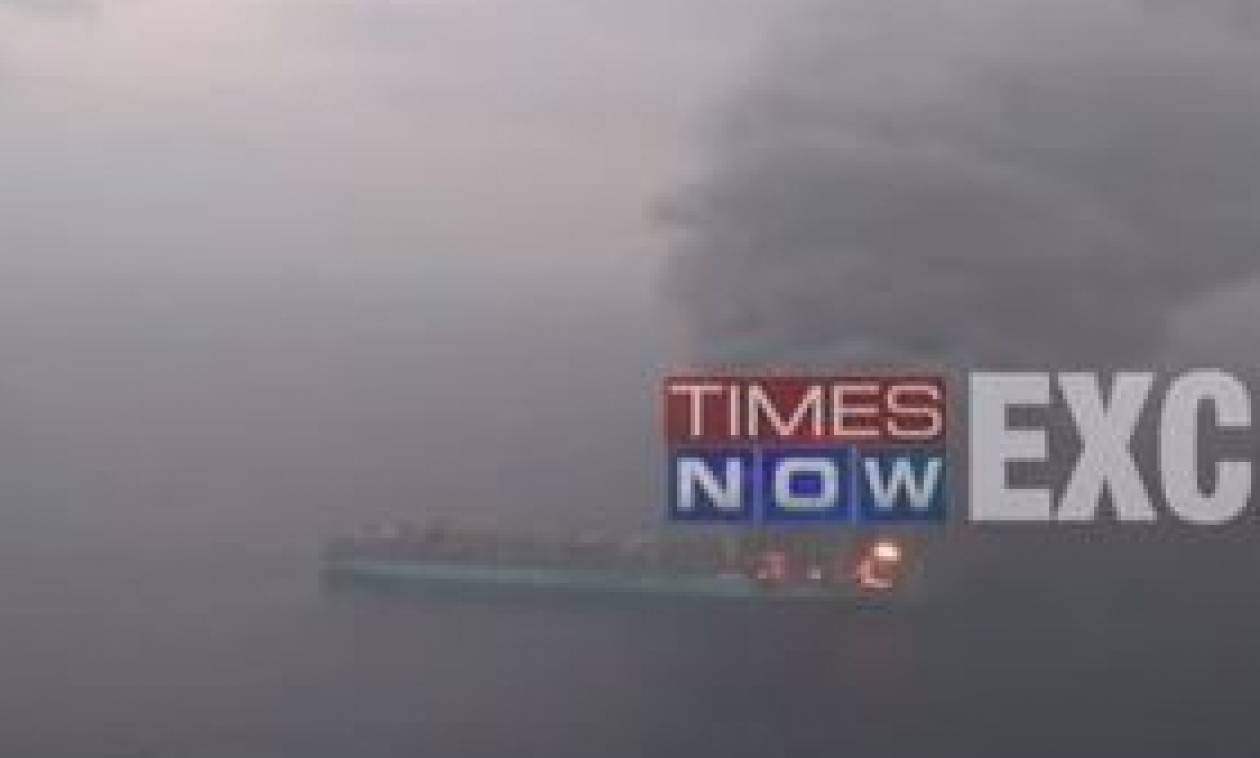 Μεγάλη πυρκαγιά σε φορτηγό πλοίο - Ένας νεκρός και τέσσερις αγνοούμενοι (vid)
