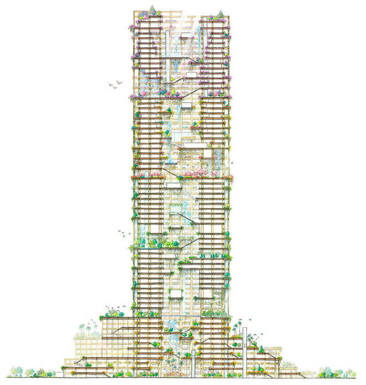 Απίστευτο! Δείτε πως θα μοιάζει ο ψηλότερος ξύλινος ουρανοξύστης στον κόσμο (Pics+Vid)