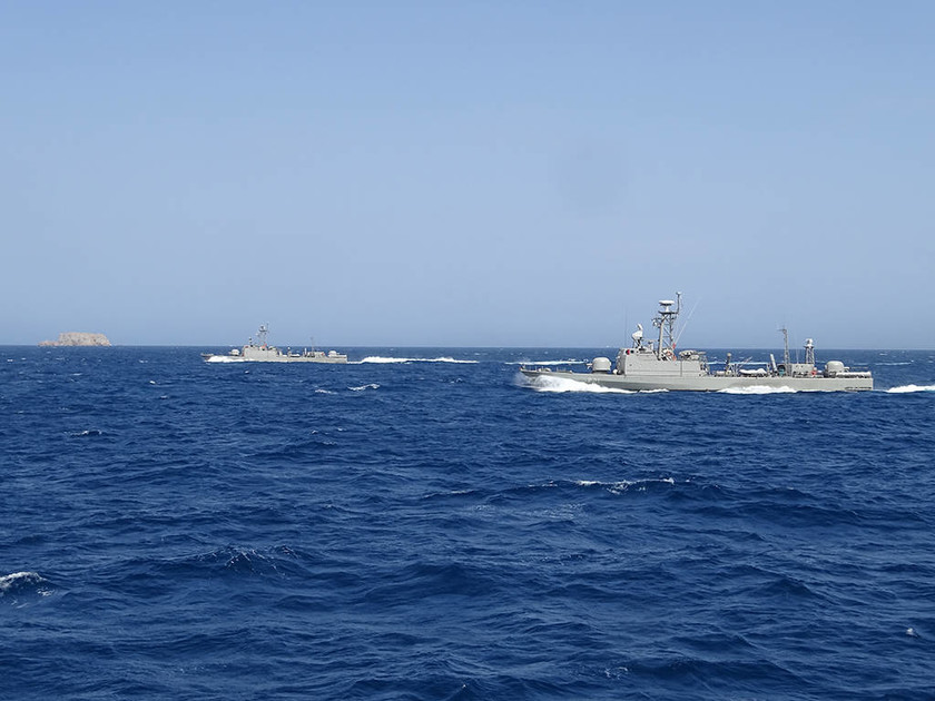 Οι εικόνες προκαλούν δέος - Δύναμη πυρός από το Πολεμικό Ναυτικό στο Μυρτώο Πέλαγος (pics)