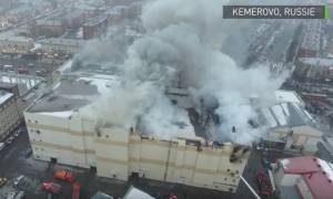 Κόλαση φωτιάς στη Ρωσία: Συγκλονιστικό βίντεο από το πύρινο «φέρετρο» του Κεμέροβο