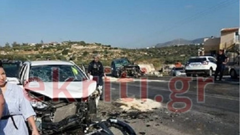 Κρήτη: Σοβαρό τροχαίο με έξι τραυματίες - Ανάμεσά τους δύο παιδιά (pics)